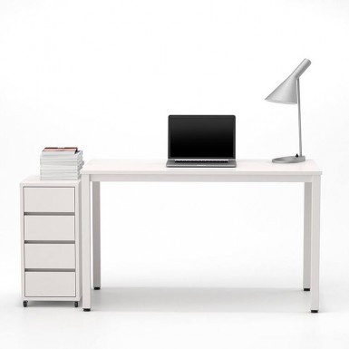 ETHAN 1400 Desk - All white