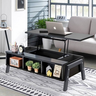 TOD Lift Up 1150 Coffee Table - Black