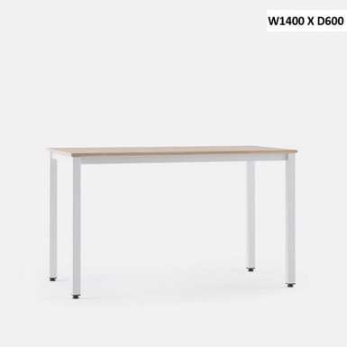 ETHAN 1400 Desk - White & oak