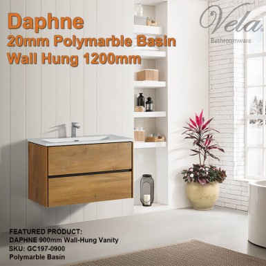 DAPHNE 1200 Wall-Hung Vanity (20mm Polymarble Basin)