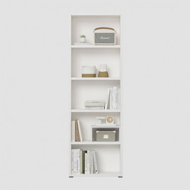 SAM 5 Tier(65cm) DIY Bookcase - Pure White