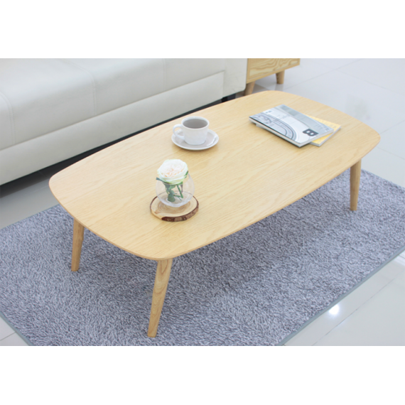 Alden Folding Coffee Table (Round Edge) - Acacia