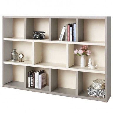 Bookcase - Type Horizontal - Grey and Cream White - Standard