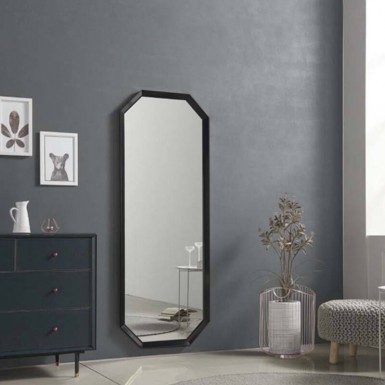 Bregon Wall hanging Mirror - Black