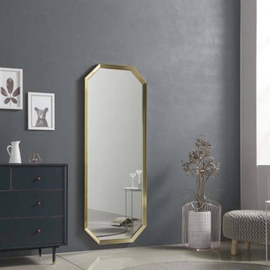 Bregon Wall hanging Mirror - Gold