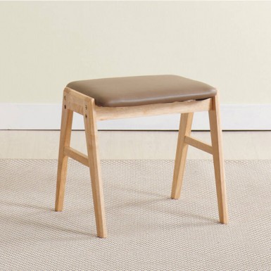 NEVILLE Stool - Brown(PVC Leather)