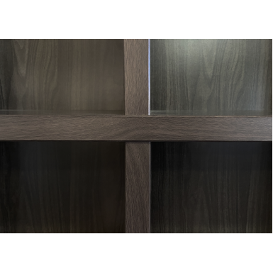 Bookcase - Type A - Dark Chocolate & White - Standard