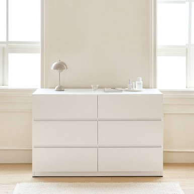 HARRY Chest of 6 drawers - White