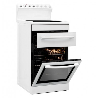Parmco 54cm White Ceramic Electric Freestanding Cooker