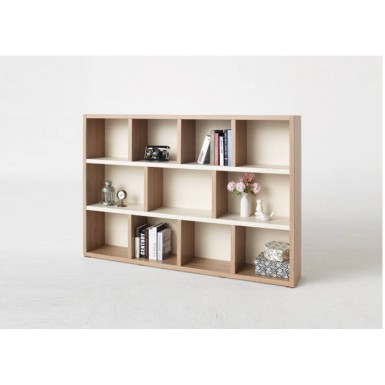 Bookcase - Type Horizontal - Natural and Cream White - Standard
