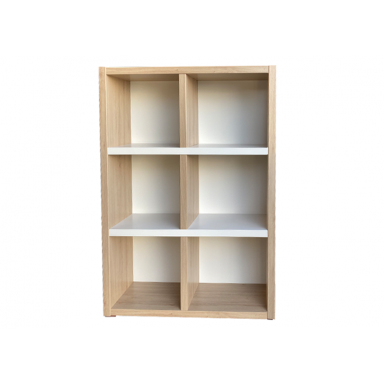 Bookcase - Type 2 x 3 - Natural and Cream White - Standard