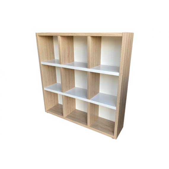Bookcase - Type 3 x 3 - Natural & Cream White - Standard