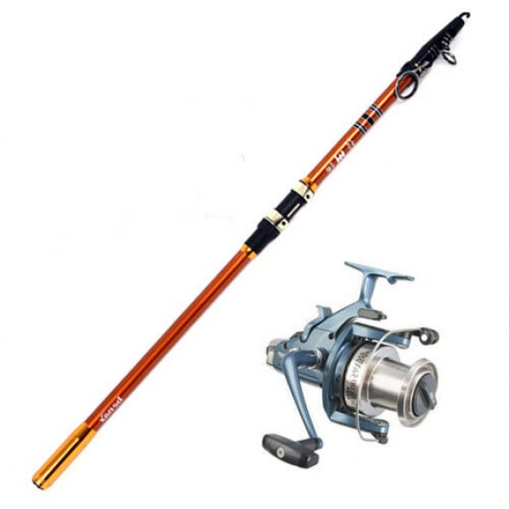 Reel &  Fishing rod Combo SuperCaster + Helicon 5600NF