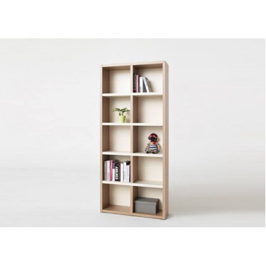 Bookcase Type B - Natural and Cream White - Standard