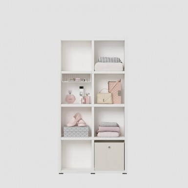SAM 4 Tier(80cm) DIY Bookcase - Pure White