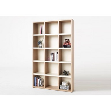 Bookcase - Type C - Natural and Cream White - Standard