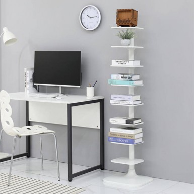 JAKE Standing Bookshelf - White